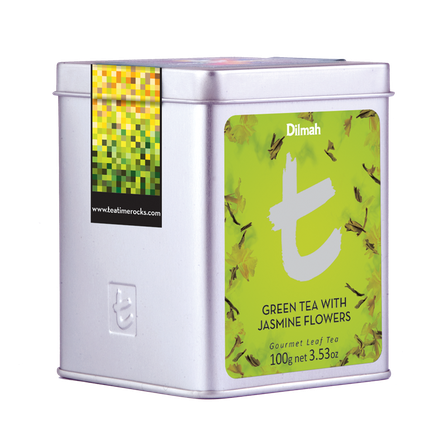 DILMAH T-SERIES GREEN TEA WITH JASMINE FLOWERS - 20 UN