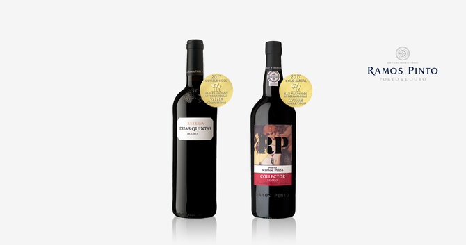 Vinhos Ramos Pinto distinguidos com Gold e Double Gold Medals - San Francisco International Wine Competition 2017