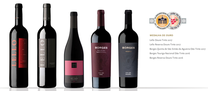 Vinhos Borges premiados no Berliner Wine Trophy 2020