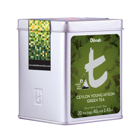 DILMAH T-SERIES CEYLON YOUNG HYSON GREEN TEA