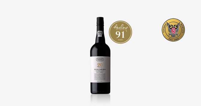 Borges Soalheira Porto Old Tawny 20 Anos com 91 pontos na Wine Advocate by Robert Parker