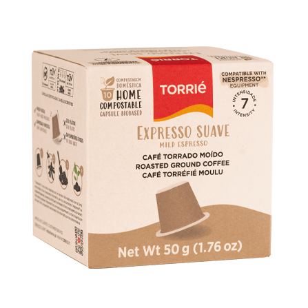 TORRIÉ EXPRESSO SUAVE CÁPSULA HOME COMPOSTABLE - NESPRESSO®* COMPATÍVEL